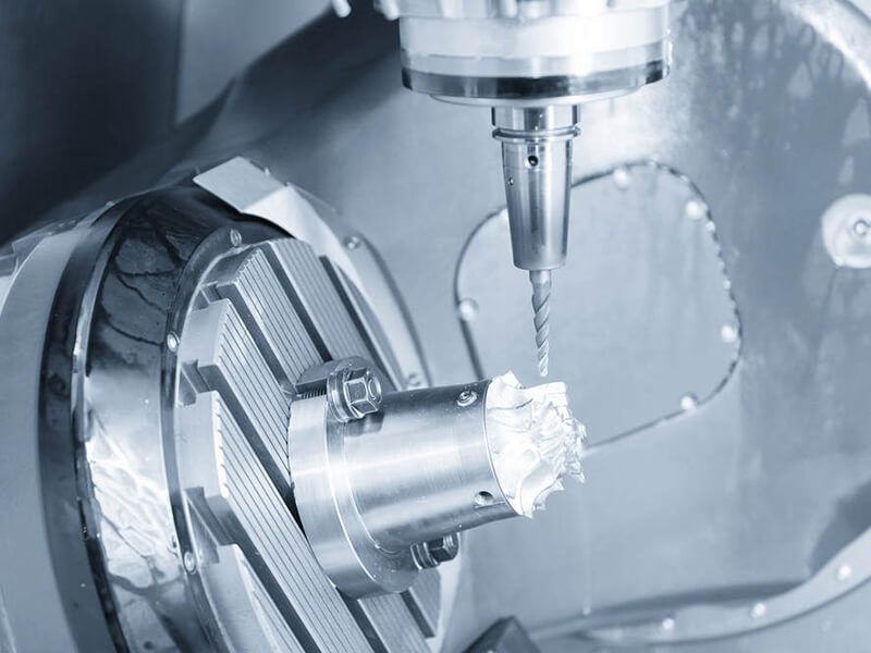 Five axis machining is a mode of NC machine tool machining